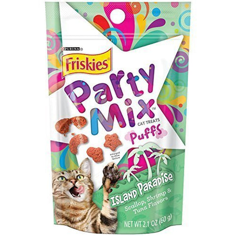 Friskies Party Mix Island Paradise Puffs 2.1 oz
