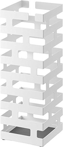 YAMAZAKI home Brick Umbrella Stand, Slim, White