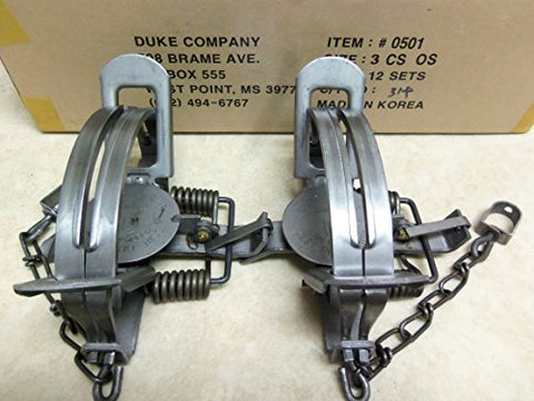 #3 Coil Spring Offset Trap (BOBCAT, COYOTE,LYNX ) 6 inches Jaw Spread