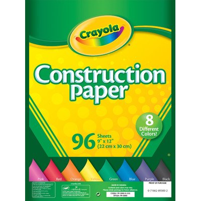 96 ct. Construction Paper
