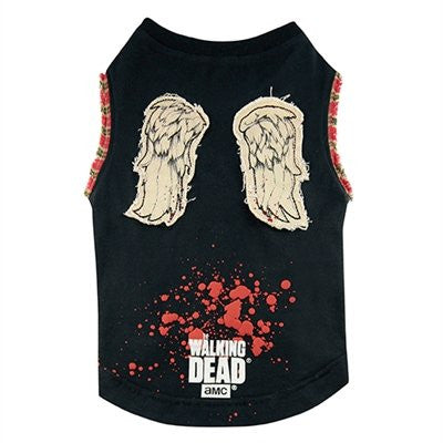 The Walking Dead Pet Collection: Daryl Wings Dog T-Shirt, Large