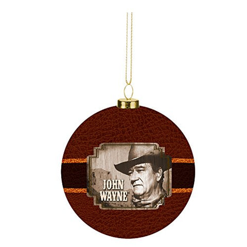 John Wayne Decoupage Ornament, 3.75" x 1.25" x 3.5"