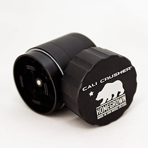 Cali Crusher 4 Pcs Homegrown Pocket Size Grinder (Black)