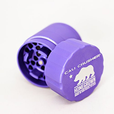 Cali Crusher 4 Pcs Homegrown Pocket Size Grinder (Purple)