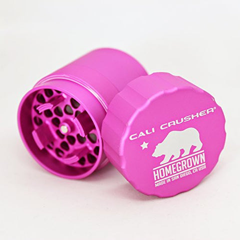 Cali Crusher 4 Pcs Homegrown Pocket Size Grinder (Pink)