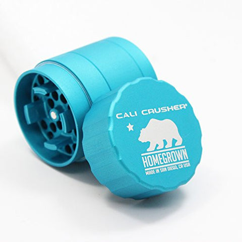 Cali Crusher 4 Pcs Homegrown Pocket Size Grinder (Aqua)