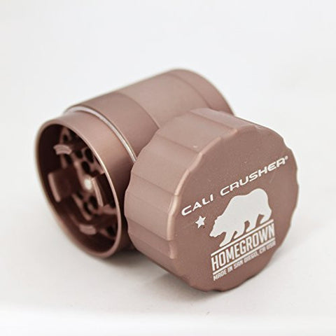 Cali Crusher 4 Pcs Homegrown Pocket Size Grinder (Brown)