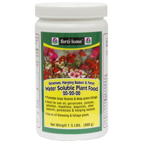 F*L 10721 GERANIUM HANGING BSKT 20-20-20, 1.5LB