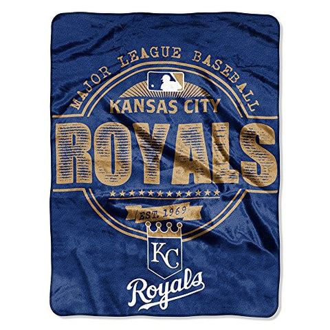 Kansas City Royals MLB "Structure" Micro Raschel Throw 46”x 60”