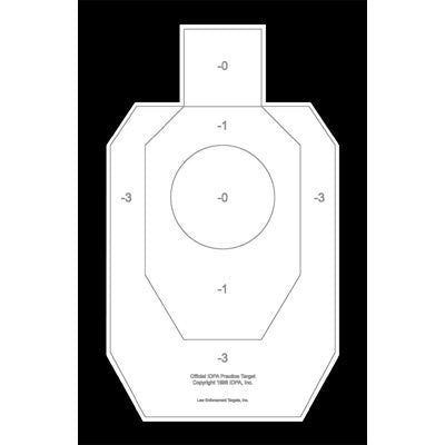 Official IDPA Paper Practice Target 25 pack