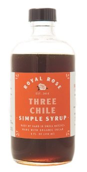 Three Chile Simple Syrup Organic 8oz