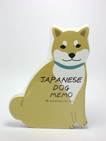 Greeting Life Animal Die Cut Memo Japanese Dog
