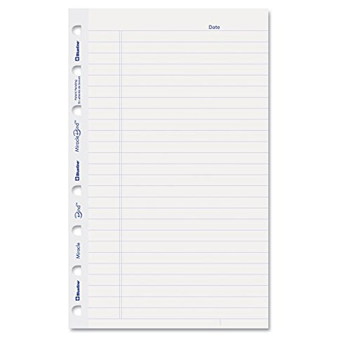 Blueline AFR6050R MiracleBind Ruled Paper Refill Sheets 8 x 5 White 50 Sheets/Pack