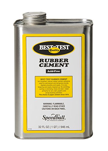 Speedball Quart Can Rubber Cement -  32oz.