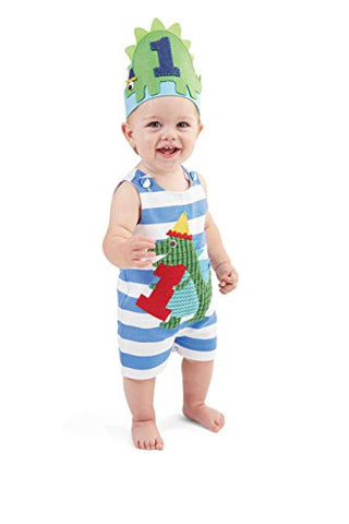 Birthday Dino Shortall,Size: 12-18 months