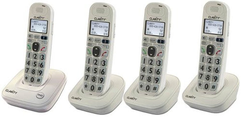 Clarity D704 Dect 6.0 Cordless Speakerphone And (3pcs) Clarity D704HS Expandable Handset For D704, D714, & D724