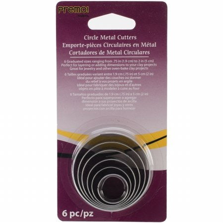 Premo! Graduated Cutter Set: Circle, 6 pc