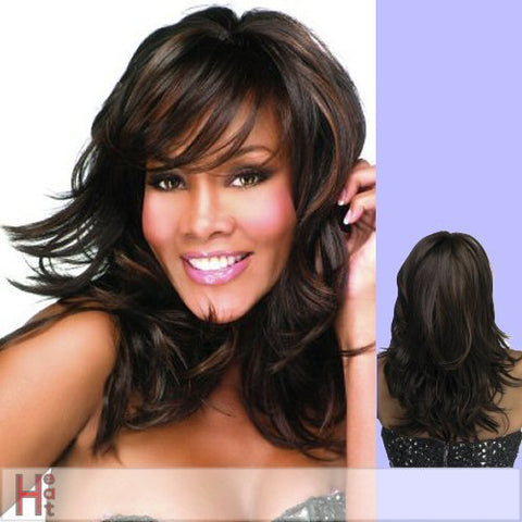 21” Straight Top Layered Flip Tips & Center Skin Part - Dark Burgundy Wine Color