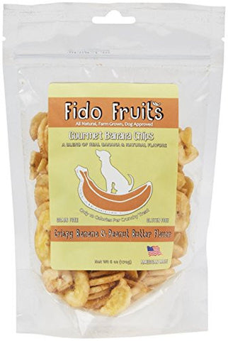 Fido Fruits - Gourmet Banana Chips Peanut Butter Flavor 6.0 oz