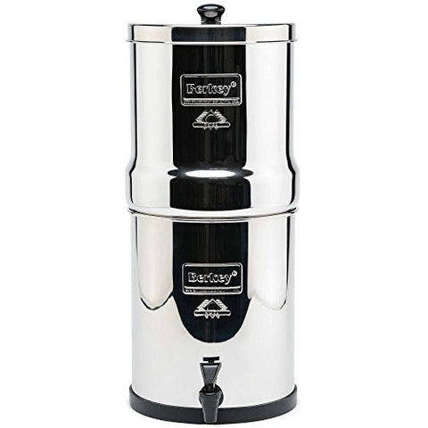 Imperial Berkey 4.5 Gal. Stainless Steel Water Purifier with two black Berkey purification elements