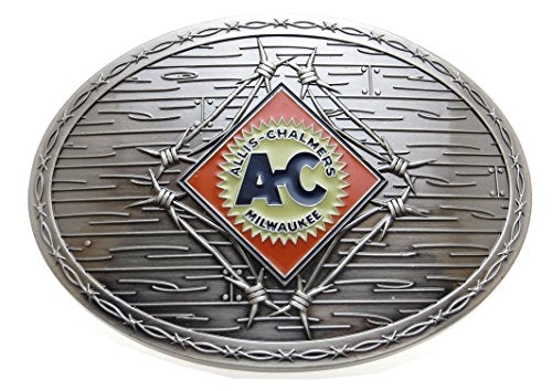 Allis-Chalmers western enamel buckle