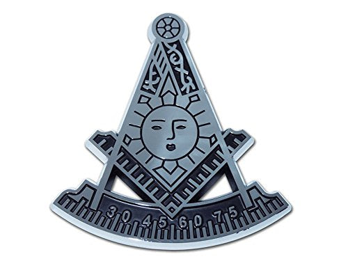Masonic Past Master Chrome Emblem