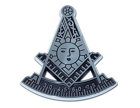 Masonic Past Master Chrome Emblem