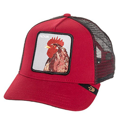 Plucker Trucker Baseball Cap, Red