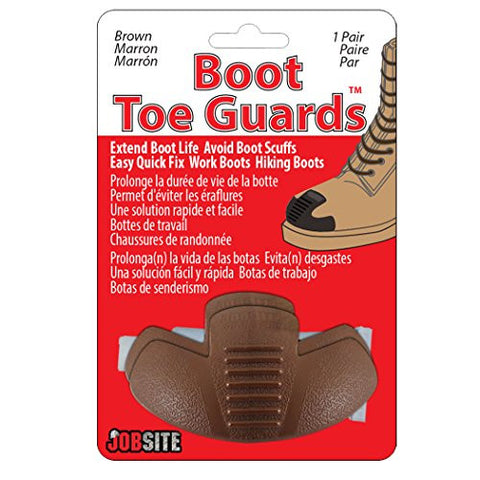 Boot Toe Guards, Dark Brown, 1 pair