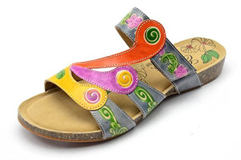 Swirl Women's Sandals - Grey Multi Size 10