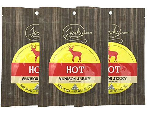 Hot Venison Jerky 2oz.