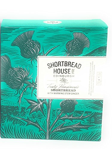 Shortbread House -of- Edinburgh Shortbread Fingers Box - Stem Ginger, 6oz carton