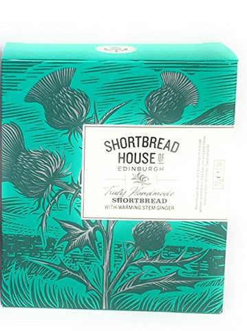 Shortbread House -of- Edinburgh Shortbread Fingers Box - Stem Ginger, 6oz carton