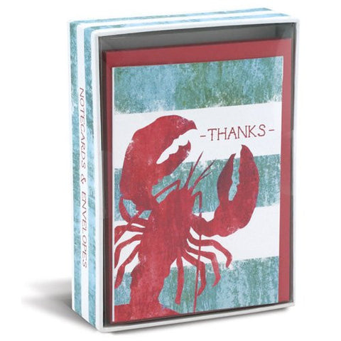 WEATHERED LOBSTER 3" X 4" FOLDED NOTES