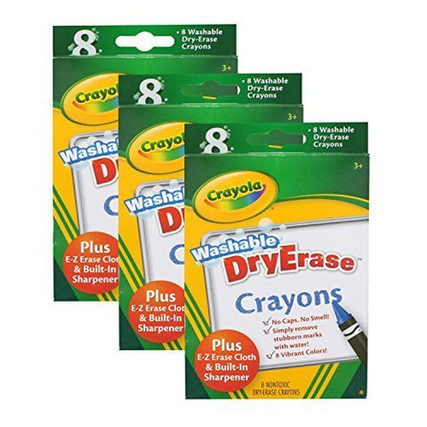8 ct. Dry-Erase Crayons, Large Siz