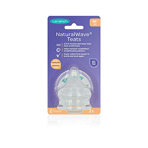 Medium-Flow NaturalWave Nipples, 2 Count