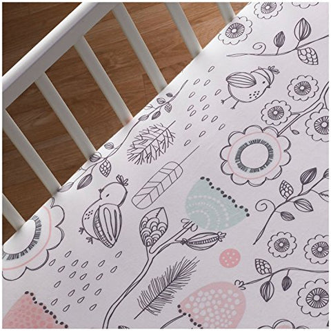Sparrow - Fitted Sheet - Sparrow Print