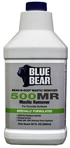 500mr: Mastic Remover for Concrete (bean-e-doo) Quart