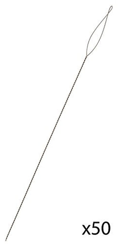 Collapsible Eye Needles, 2.5 in (6.4 cm), Fine, 50 pc