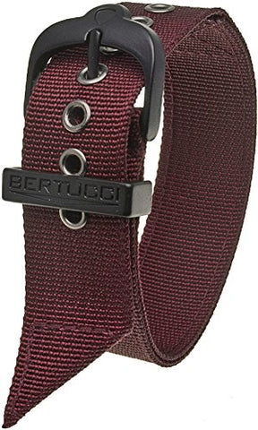 A-Type Nylon Webbing, Crimson - Ox Blood - 7/8"