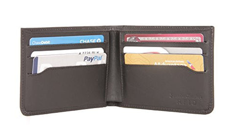 Men's RFID Bi-Fold Wallet, Black