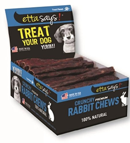 Etta says Treat Planet 4 Inch Crunchy Rabbit Chews - 36 Count Box