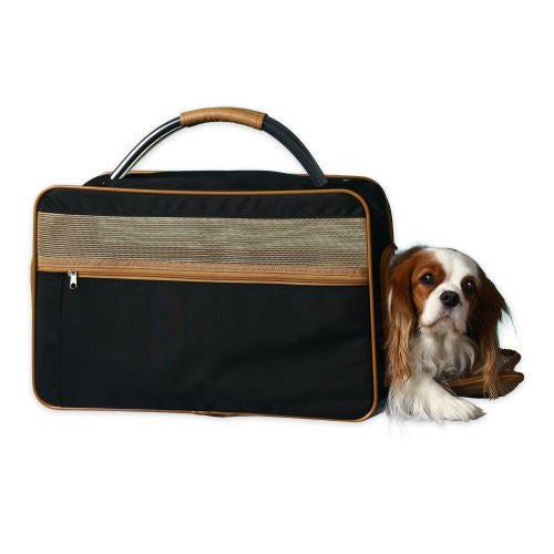 bark N bag - Classic Carrier -  Black/Tan, Medium