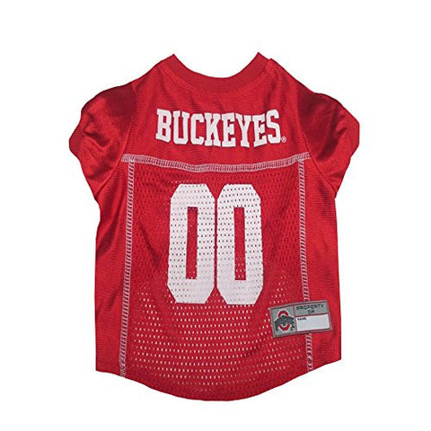 Ohio State Buckeyes Dog Jersey, red, large