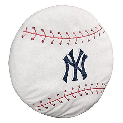 New York Yankees MLB Baseball Shaped 3D Pillow 15”x15”x2”