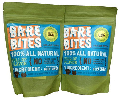 Bare Bites Beef Liver 6oz Bags