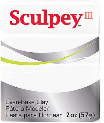 Sculpey III White, 2 oz