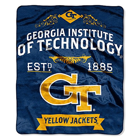 Georgia Tech Yellow Jackets "Label" Raschel Throw 50 x 60