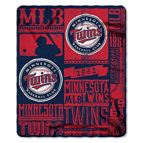 Minnesota Twins MLB "Strength" Fleece Throw, 50”x 60”