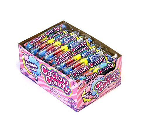 Dubble Bubble Cotton Candy 3 Flavor Bubble Gum 5 Ball Tube